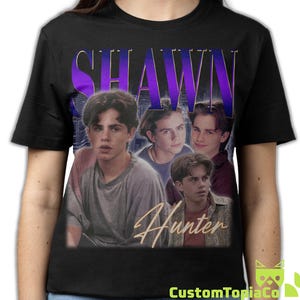 Camiseta de Shawn Hunter, camiseta vintage de Shawn Hunter, merchandising retro de Rider King Strong de los 90 (réplica pirata), camisetas de rap de los 80 de Boy Meets World (regalos para fans)