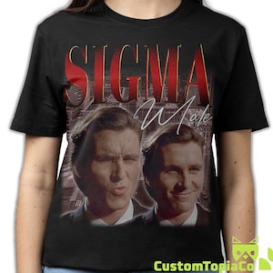 CAMISETA SIGMA HOMBRE, Camiseta Sigma Hombre Patrick Bateman, Camiseta Divertida con Meme de Christian Bale, Meme de Patrick Bateman