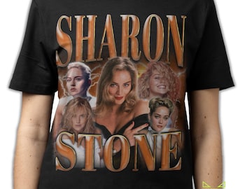 SHARON STONE SHIRT, Sharon Stone Tribute Rap Tees Fans Gift, Sharon Stone Vintage T-Shirt, Sharon Vonne Stone Retro 90s Bootleg Homage Merch