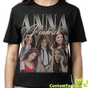 CAMISETA DE ANNA KENDRICK, camiseta vintage de Anna Kendrick, merchandising retro pirata de los 90 de Anna Cooke Kendrick, camisetas tributo a Anna Kendrick, regalo para fans