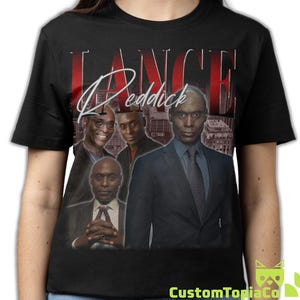 LANCE REDDICK SHIRT, Lance Reddick Vintage T-Shirt, Lance Solomon Reddick Retro 90s Bootleg Merch, Lance Reddick Homage 80s Rap Tee Fan Gift
