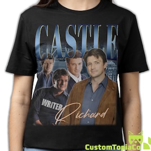 RICHARD CASTLE SHIRT, Richard Castle Vintage T-Shirt, Nathan Christopher Fillion Retro 90s Bootleg Homage Merch, Richard Castle Tee Fan Gift