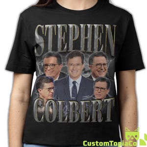 Camiseta de Stephen Colbert, camiseta vintage de Stephen Colbert, merchandising retro de los 90 de Stephen Tyrone Colbert (récord pirata), regalo para fans de Stephen Colbert