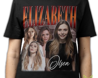 ELIZABETH OLSEN SHIRT, Elizabeth Olsen Tees Fans Gift, Elizabeth Chase Olsen Retro 90s Bootleg Homage Merch, Elizabeth Olsen Vintage T-Shirt