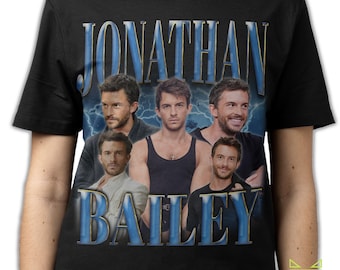 JONATHAN BAILEY SHIRT, Jonathan Bailey Vintage T-Shirt, Jonathan Stuart Bailey Retro 90s Bootleg Merch, Jonathan Bailey 80s Rap Tee Fan Gift