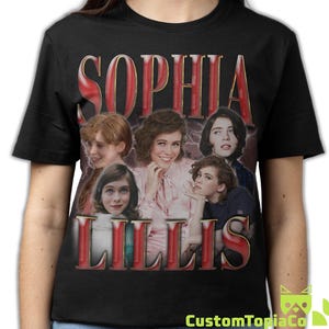 SOPHIA LILLIS SHIRT, Sophia Lillis Vintage T-Shirt, Sophia Lillis Retro 90s Bootleg Homage Merch, Sophia Lillis Tribute 80s Rap Tee Fan Gift