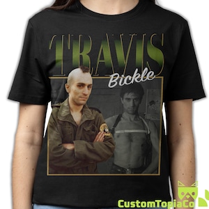 CAMISETA DE TRAVIS BICKLE, camiseta vintage de Travis Bickle "Taxi Driver", merchandising pirata retro de los 90 de Travis Bickle, camisetas de Robert De Niro, regalos para fans