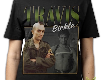TRAVIS BICKLE SHIRT, Travis Bickle Taxi Driver Vintage T-Shirt, Travis Bickle Retro 90s Bootleg Homage Merch, Robert De Niro Tees Fans Gifts