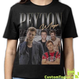 PEYTON MEYER-SKJORTA, Peyton Meyer Vintage T-shirt, Peyton Meyer Retro 90-tals Bootleg Hyllningsmerchandise, Peyton Meyer Hyllning 80-tals Rap T-shirts Fans Presenter