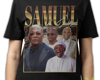 SAMUEL L. JACKSON SHIRT, Samuel L. Jackson Vintage T-Shirt, Samuel Leroy Jackson Retro 90s Bootleg Homage Merch, Samuel L. Jackson Fans Gift