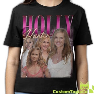 Camiseta de Holly Hunter, Camisetas de rap de los 80 en homenaje a Holly Hunter, Regalo para fans, Camiseta vintage de Holly Hunter, Merchandising retro de los 90 estilo bootleg de Holly Hunter