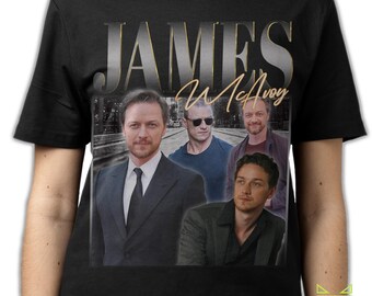 JAMES MCAVOY SHIRT, James McAvoy Vintage T-Shirt, James McAvoy Retro 90s Bootleg Homage Merch, Funny James McAvoy Tribute Rap Tees Fans Gift