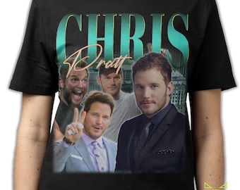 CHRIS PRATT SHIRT, Chris Pratt 80s Rap Tees Fans Gift, Chris Pratt Vintage T-Shirt, Christopher Michael Pratt Retro 90s Bootleg Homage Merch