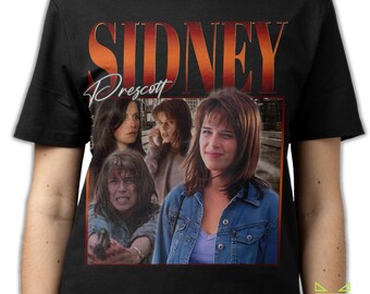 SIDNEY PRESCOTT SHIRT, Sidney Prescott Vintage T-Shirt, Neve Adrianne Campbell Retro 90s Bootleg Homage Merch, Scream Tribute Tees Fans Gift