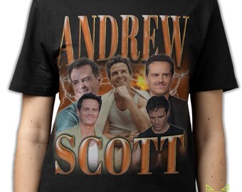 ANDREW SCOTT SHIRT, Andrew Scott Vintage T-Shirt, Andrew Scott Retro 90s Bootleg Homage Merch, Andrew Scott Tribute 80s Rap Tees Fans Gifts
