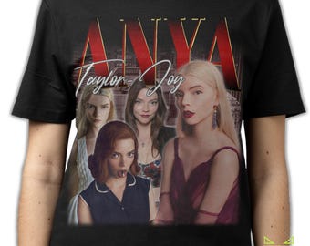 ANYA TAYLOR-JOY Shirt, Anya Taylor Joy Vintage T-Shirt, Anya-Josephine Marie Taylor-Joy Retro Homage Merch, Anya Taylor-Joy Rap Tee Fan Gift