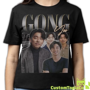 GONG YOO SHIRT, Gong Yoo Vintage Custom T-Shirt, Gong Ji-cheol Retro 90s Bootleg Homage Merch, Funny Gong Yoo Tribute 80s Rap Tees Fans Gift