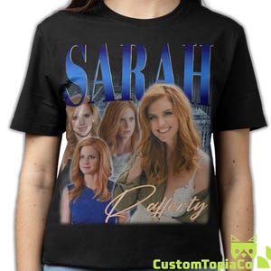 SARAH RAFFERTY SHIRT, Sarah Rafferty Vintage T-Shirt, Sarah Rafferty Retro 90er Jahre Bootleg Hommage Merch, Sarah Rafferty 80er Jahre Rap Tees Fans Geschenke