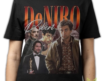 ROBERT DENIRO SHIRT, Robert De Niro Vintage T-Shirt, Robert Anthony De Niro Retro 90s Bootleg Homage Merch, Robert De Niro Rap Tee Fans Gift
