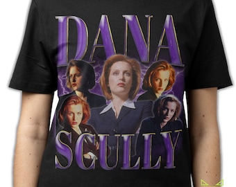 DANA SCULLY SHIRT, Dana Scully Vintage T-Shirt, Gillian Leigh Anderson Retro 90s Bootleg Homage Merch, The X-Files Tribute Rap Tee Fans Gift