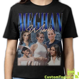 MEGHAN MARKLE SHIRT, Meghan Markle Vintage T-Shirt, Meghan Markle Retro 90s Bootleg Homage Merch, Funny Meghan Markle Tribute Tees Fans Gift