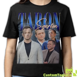 TARON EGERTON SHIRT, Taron Egerton Vintage T-Shirt, Taron Egerton Retro 90s Bootleg Homage Merch, Funny Taron Egerton 80s Rap Tees Fans Gift