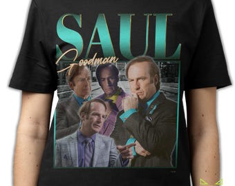 SAUL GOODMAN, Funny Breaking Bad Tribute Rap Tee Fan Gift, Saul Goodman Vintage T-Shirt, Robert John Odenkirk Retro 90s Bootleg Homage Merch