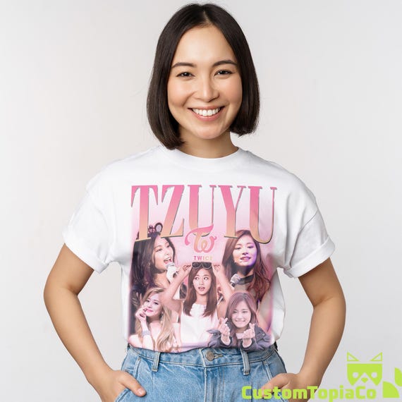 TZUYU TWICE SHIRT, Chou Tzu-yu Tour Vintage Tour T-shirt, Tzuyu