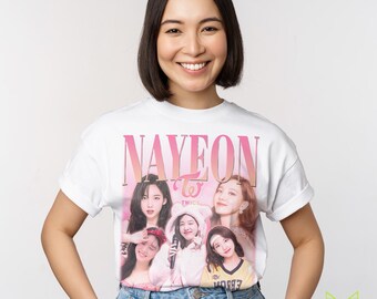 NAYEON TWICE SHIRT, Im Na-yeon Tour Vintage Tour T-shirt, Nayeon