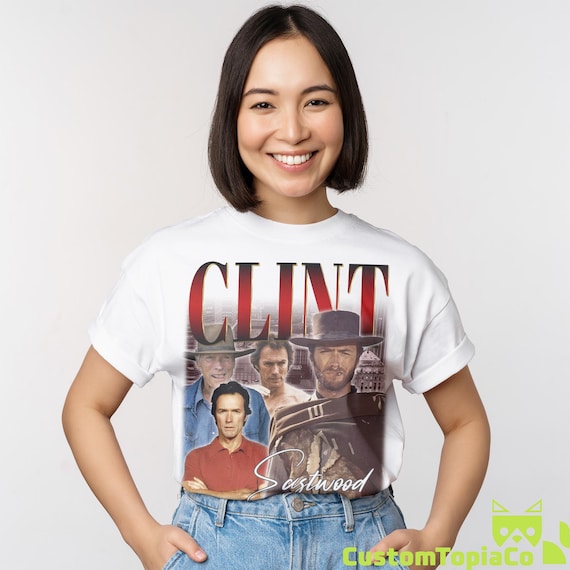 CLINT EASTWOOD SHIRT, Clint Eastwood Vintage T-shirt, Clinton