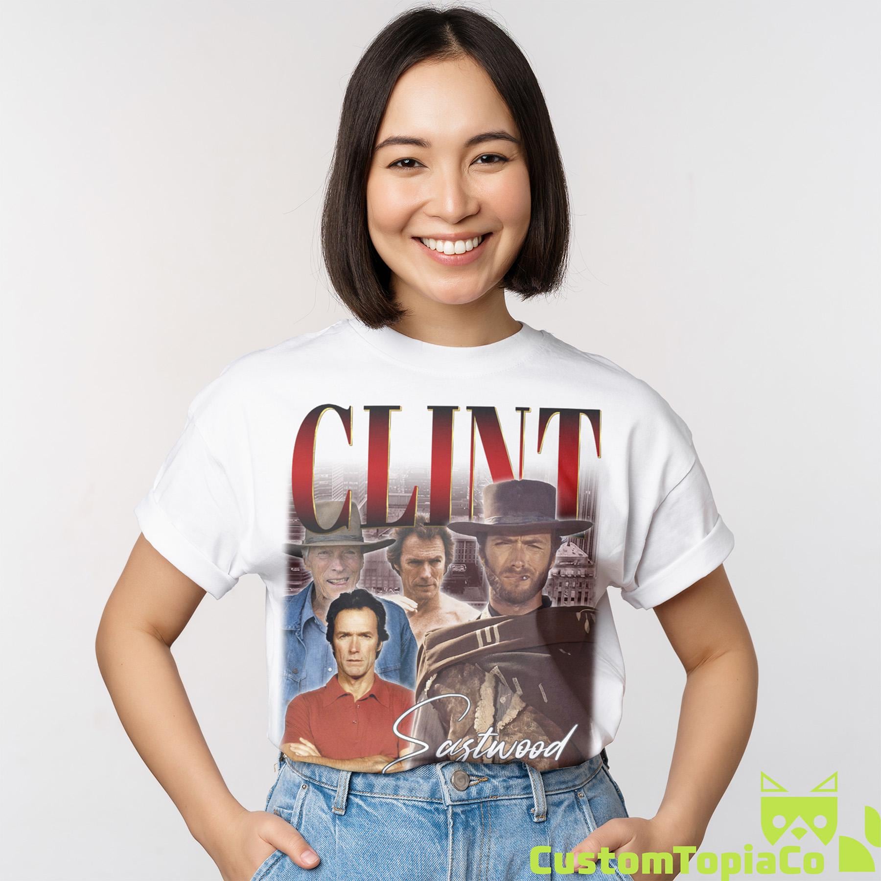 溝*尻様 Clint Eastwood 90’s VINTAGE Tシャツ LE CLINT EASTWOOD SHIRT, Clint Eastwood Vintage T-shirt, Clinton