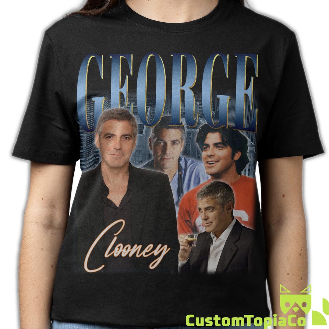 GEORGE CLOONEY SHIRT, George Timothy Clooney Retro 90s Bootleg Homage ...