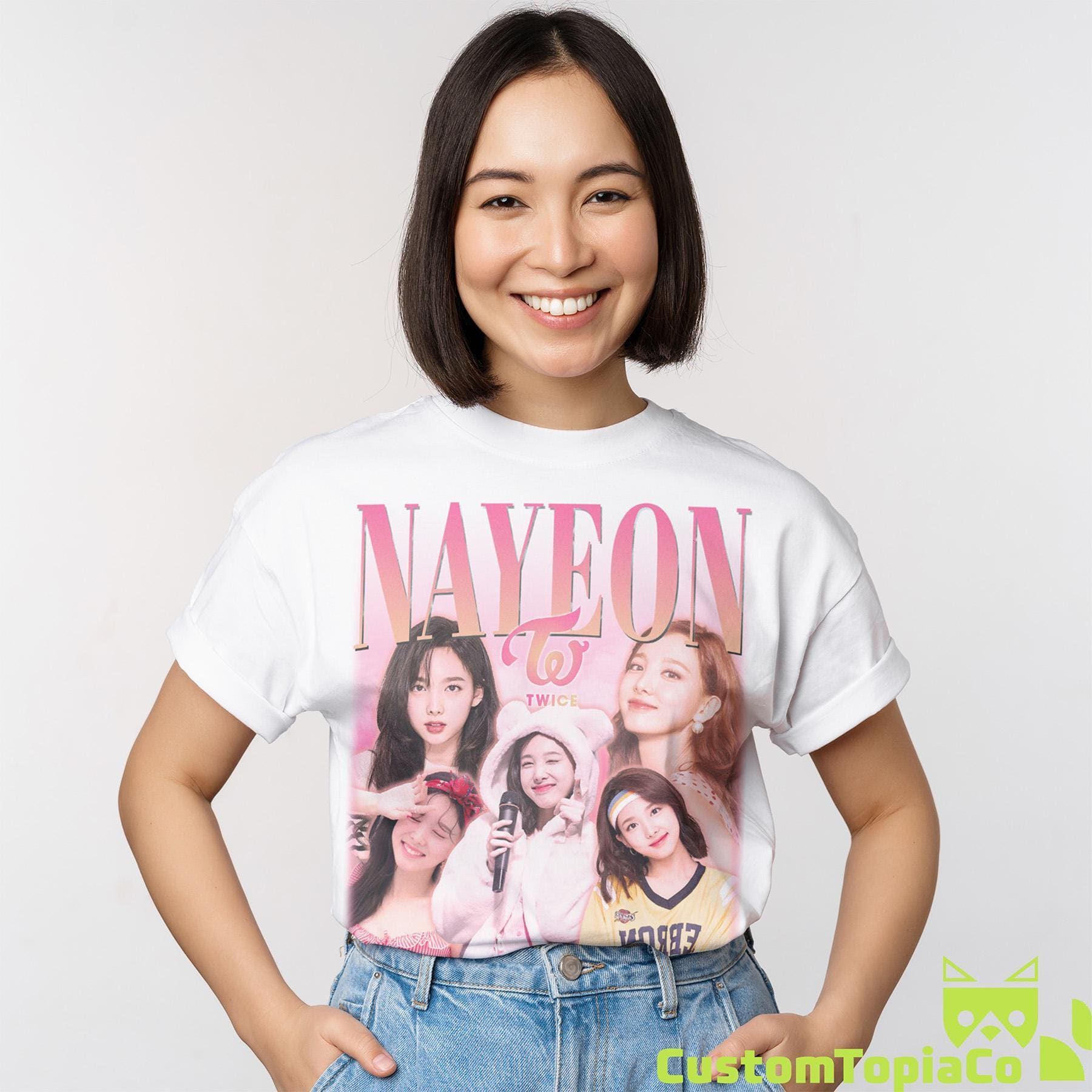 NAYEON TWICE SHIRT, Im Na-yeon Tour Vintage Tour T-shirt, Nayeon
