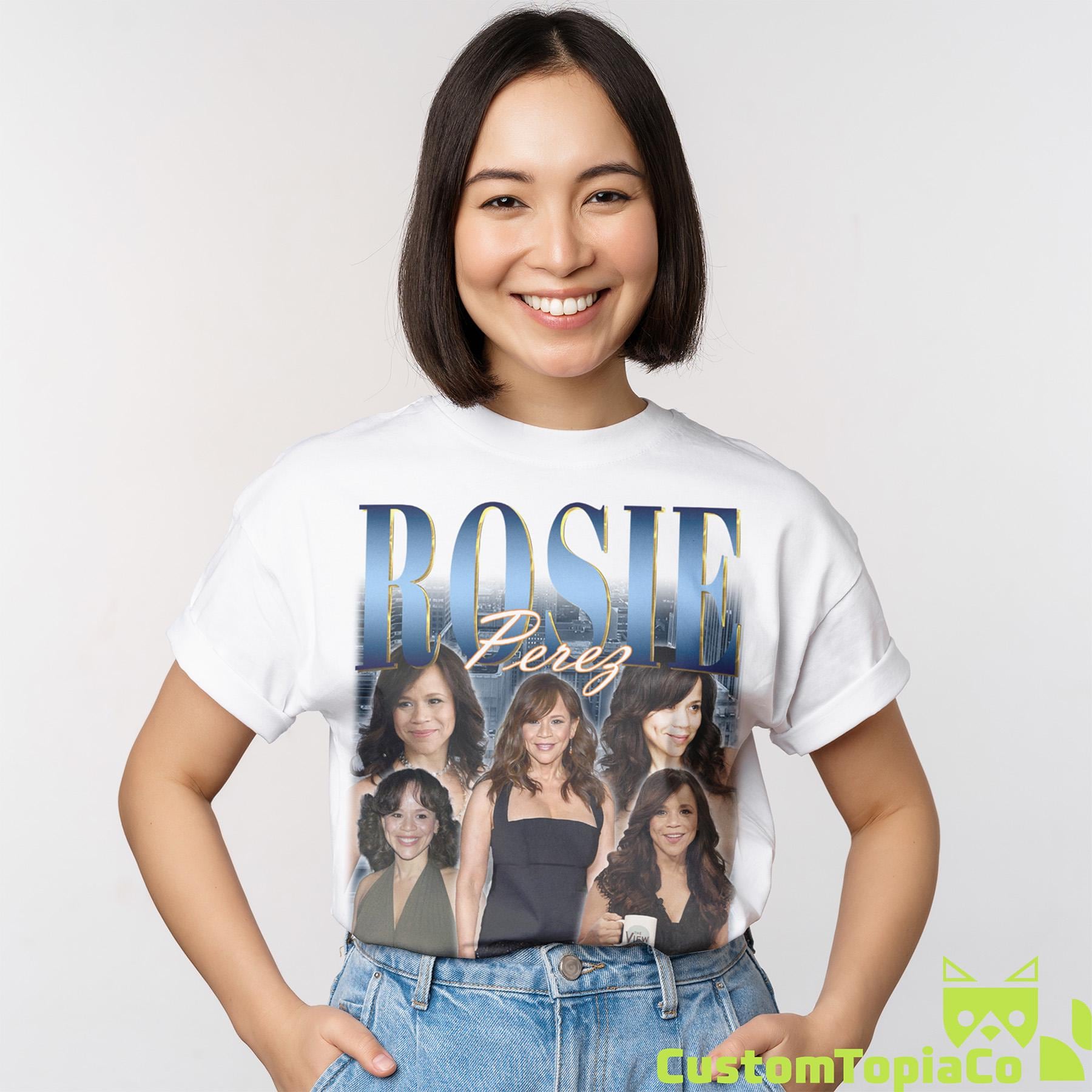 ROSIE PEREZシャツ、Rosie PerezヴィンテージTシャツ、Rosa Maria Perez レトロ90年代ブートレッグオマージュグッズ、面白いRosie PerezトリビュートラップTシャツファンギフト - Etsy 日本, image size:1800x1800