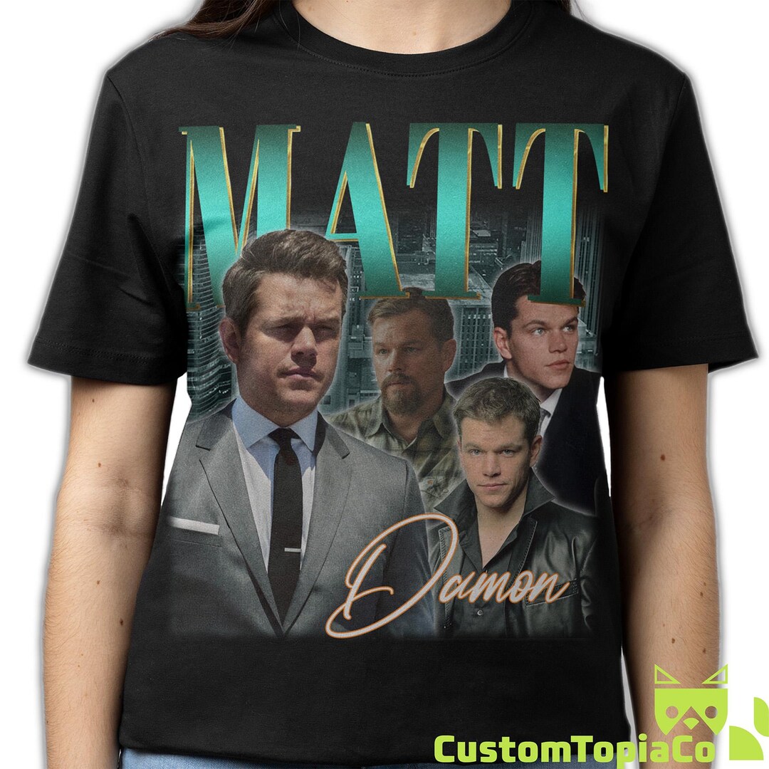 MATT DAMON SHIRT, Matt Damon Tribute Rap 80s Tees Fans Gifts, Matt ...
