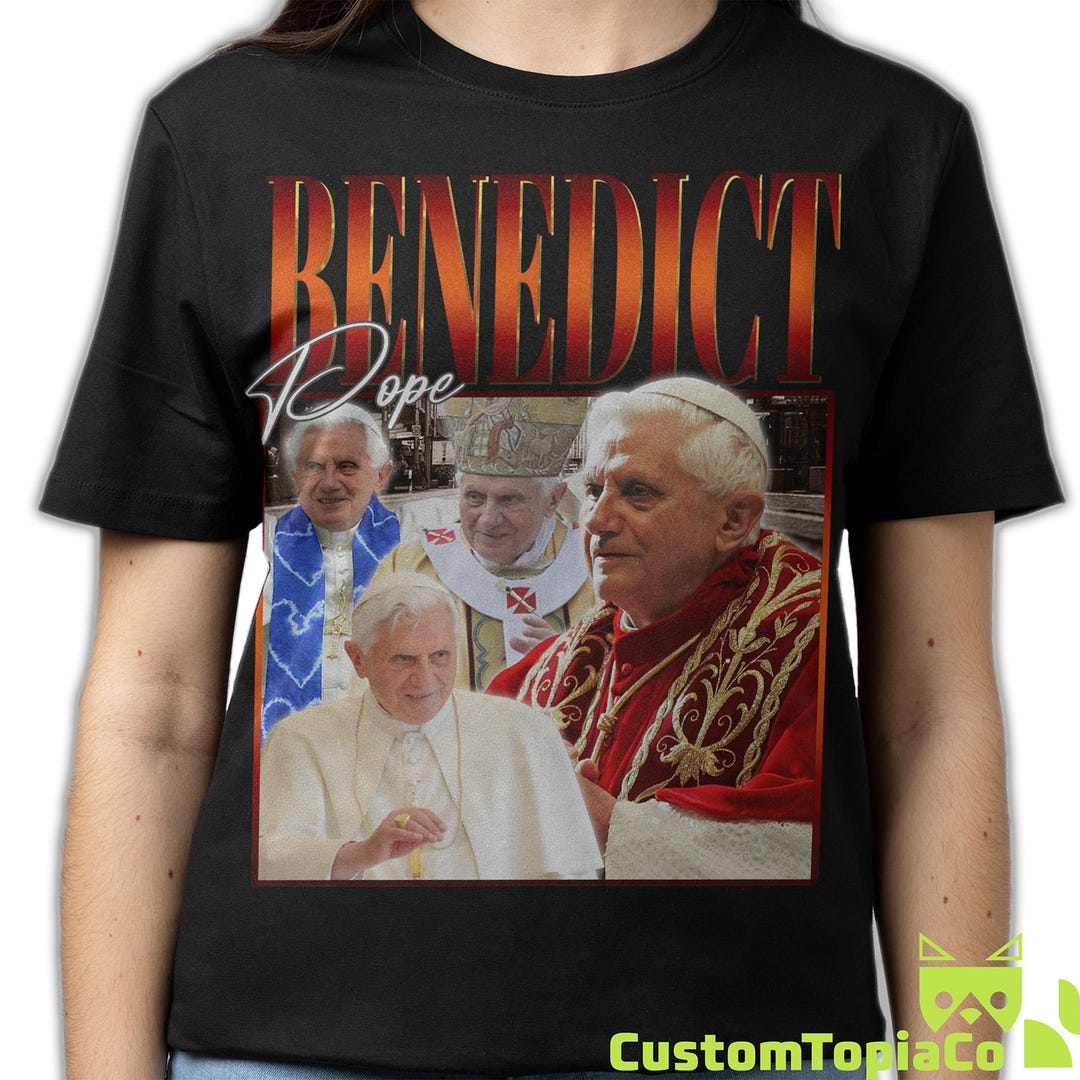 POPE BENEDICT SHIRT, Pope Benedict Vintage T-shirt, Pope Benedict Xvi ...