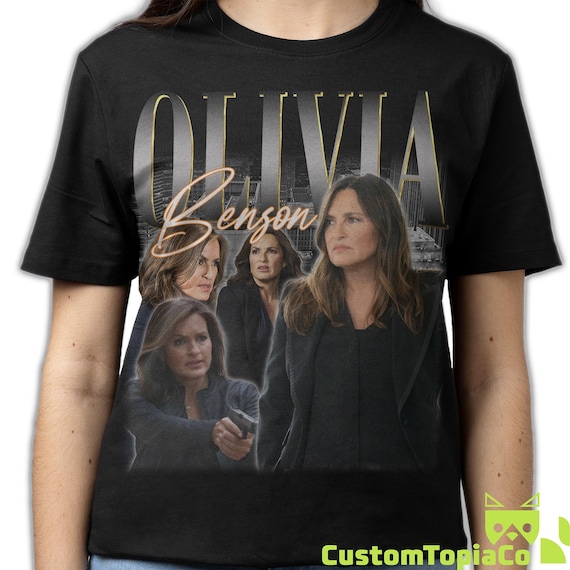 OLIVIA BENSON SHIRT, Law & Order Tees Fans Gift, Olivia Margaret "Liv" Benson Vintage T-Shirt, Mariska Magdolna Hargitay Retro Bootleg Merch