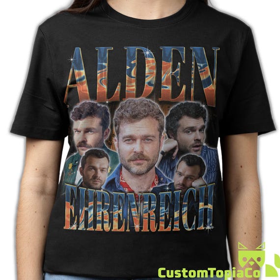 Alden, ALDEN EHRENREICH Shirt, Alden Ehrenreich Homage Tshirt, Alden Ehrenreich Vintage T-Shirt, Alden Ehrenreich 90s Bootleg Shirt
