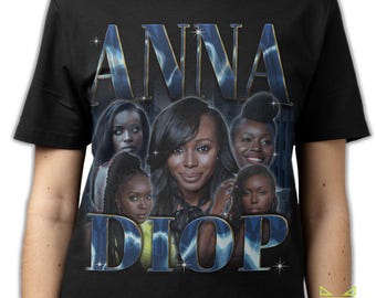 ANNA DIOP Shirt, Anna Diop Homage Tshirt, Anna Diop Vintage T-Shirt, Anna Diop 90s Bootleg Shirt