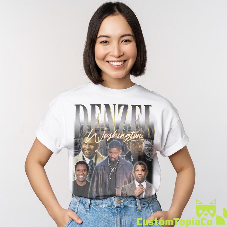 DENZEL WASHINGTON SHIRT, Denzel Washington Vintage T-shirt, Denzel ...
