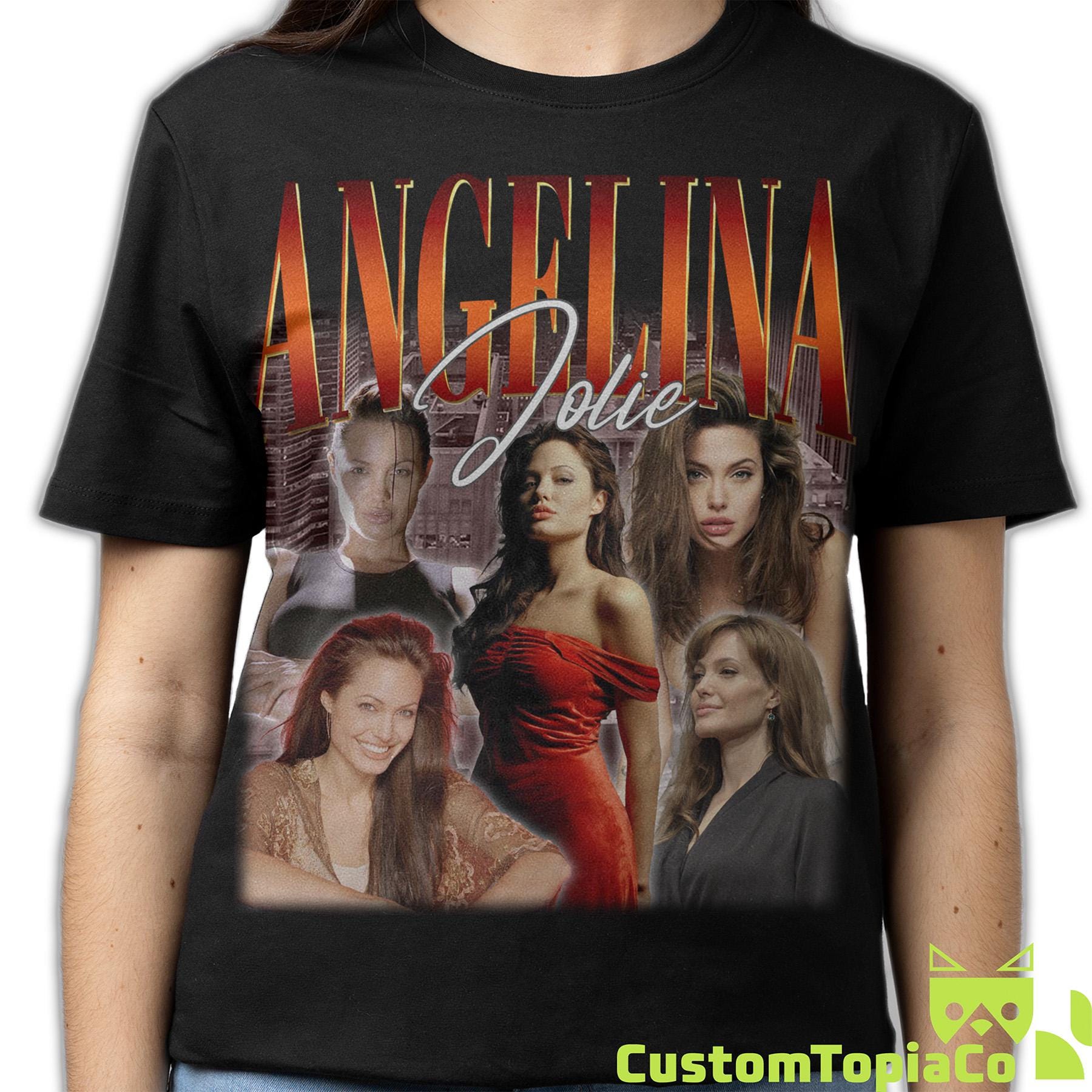 Giant XL アンジェリーナ・ジョリー Tシャツ Angelina Jolie Shirt - Etsy