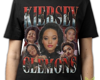 KIERSEY CLEMONS Shirt, Kiersey Clemons Homage Tshirt, Kiersey Clemons Vintage T-Shirt, Kiersey Clemons 90s Bootleg Shirt