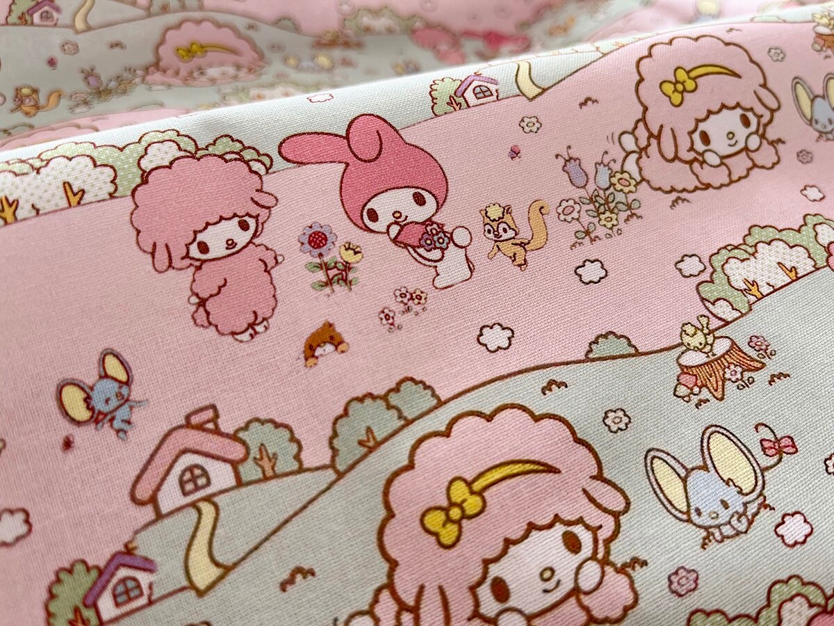 5786.1 - My Melody & My Sweet Piano Cotton Fabric - 43 Inch (width