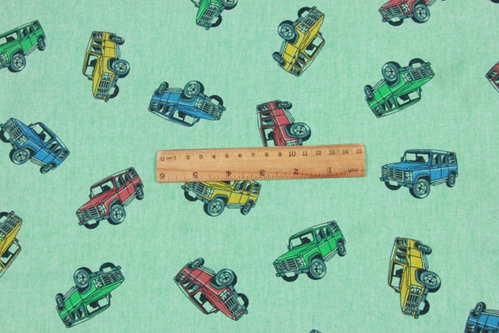 5337 Colorful Jeep Car Vehicle Cotton Fabric 55 Inch Etsy