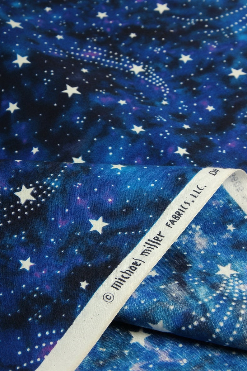 Width 5339 Star Night Sky Space Cotton Fabric 55 Inch x 12 Yard Length