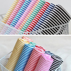 5142 - 4mm Stripe Cotton Fabric - 62 Inch (Width) x 1/2 Yard (Length)