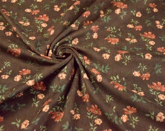 5672 - Chic Flower Floral Corduroy Fabric - 59 Inch (Width) x 1/2 Yard (Length)