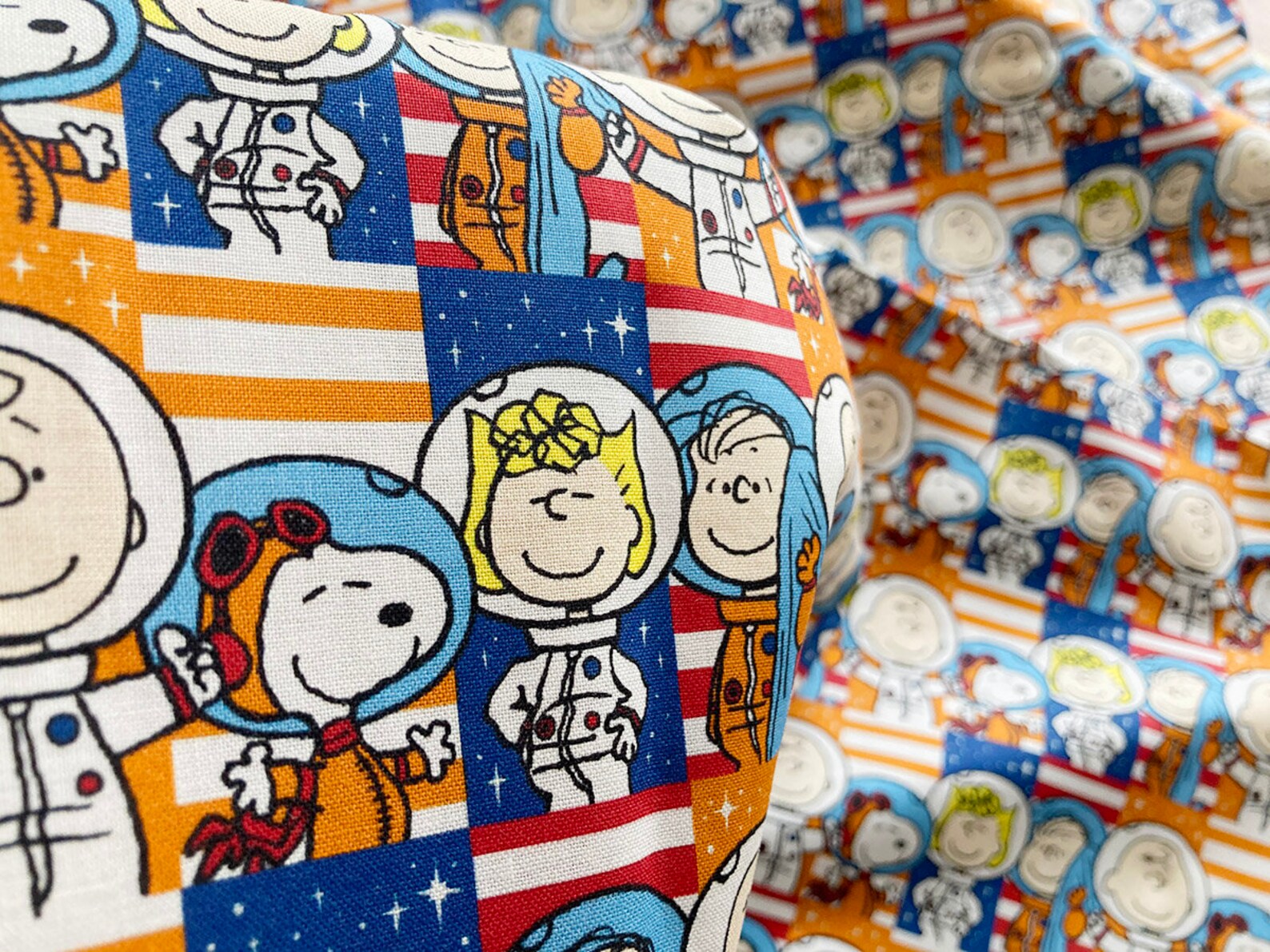 5345 Snoopy Astronaut Cotton Fabric 55 Inch Width x 1/2 Etsy