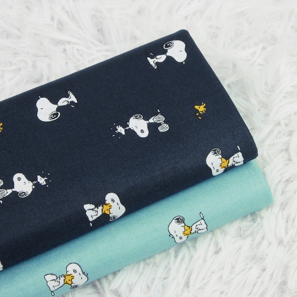 5101.1 - Tissu en coton Snoopy - 43 pouces (largeur) x 1/2 yard (longueur)