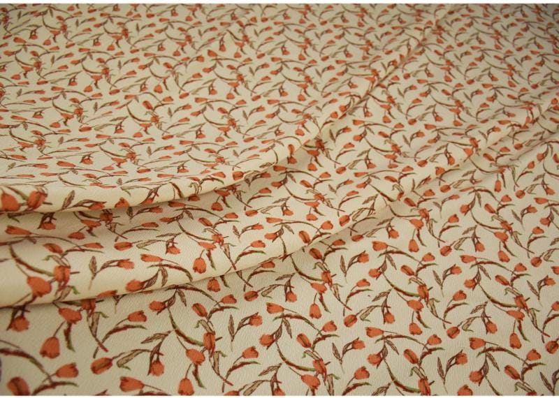 【AAKE】FLOWER CORDUROY PT 5999 - Chic Rose Flower Floral Corduroy Fabric - 59 Inch